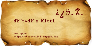 Ötvös Kitti névjegykártya